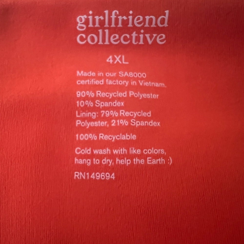 Girlfriend Collective LIMITED EDITION FLOAT Ultralight Split Skort in Racer - Picture 6 of 7